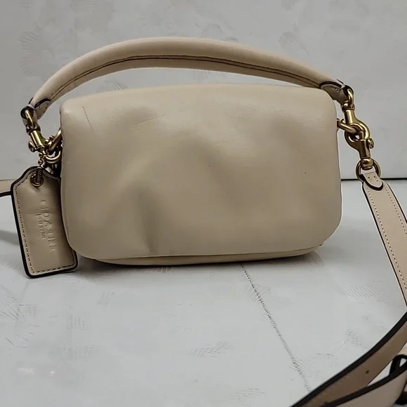 Coach Pillow Tabby Shoulder Crossbody Bag In Soft Cream - Picture 3 of 13